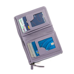 Womens RFID Small Compact Bifold Luxury Mini Purse Wallet