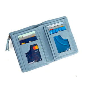 Womens RFID Small Compact Bifold Luxury Mini Purse Wallet