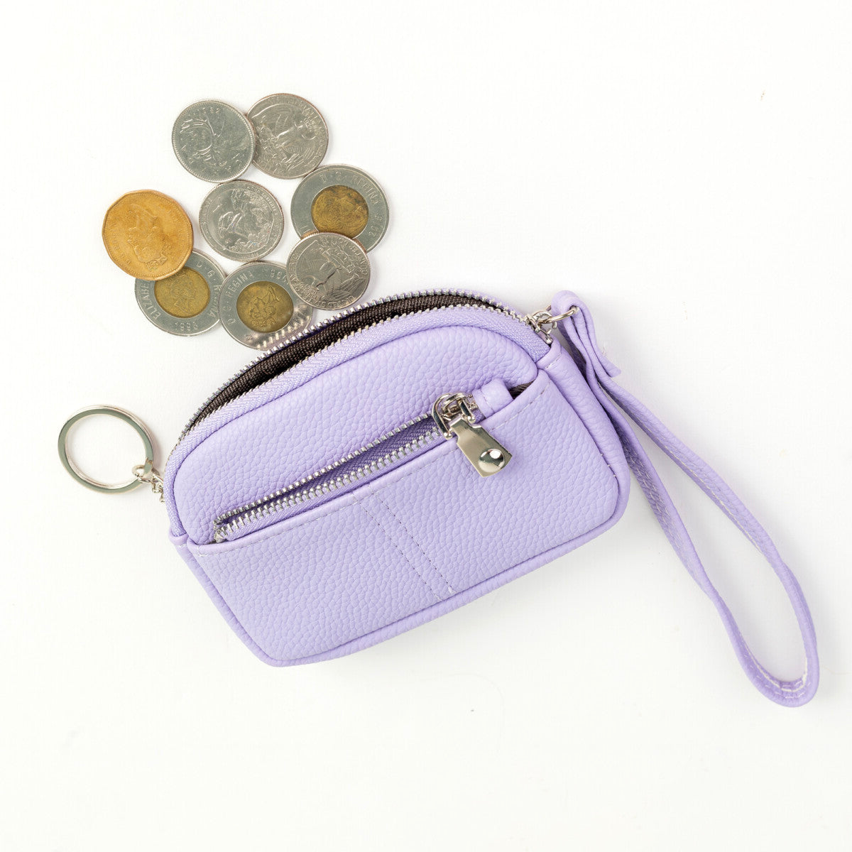 Womens Small Coin pouch Ladies Wristlet with Card Holder