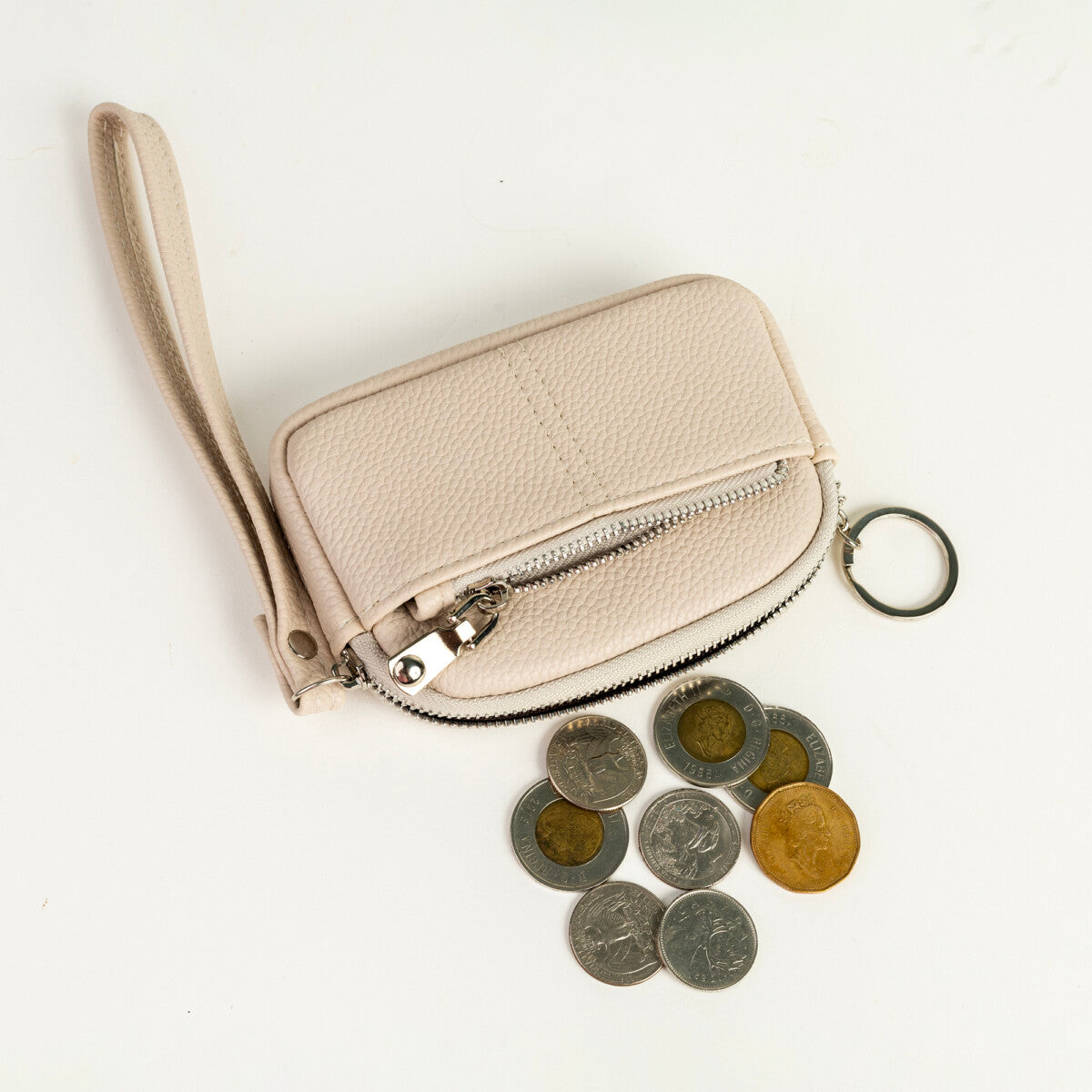 Womens Small Coin pouch Ladies Wristlet with Card Holder