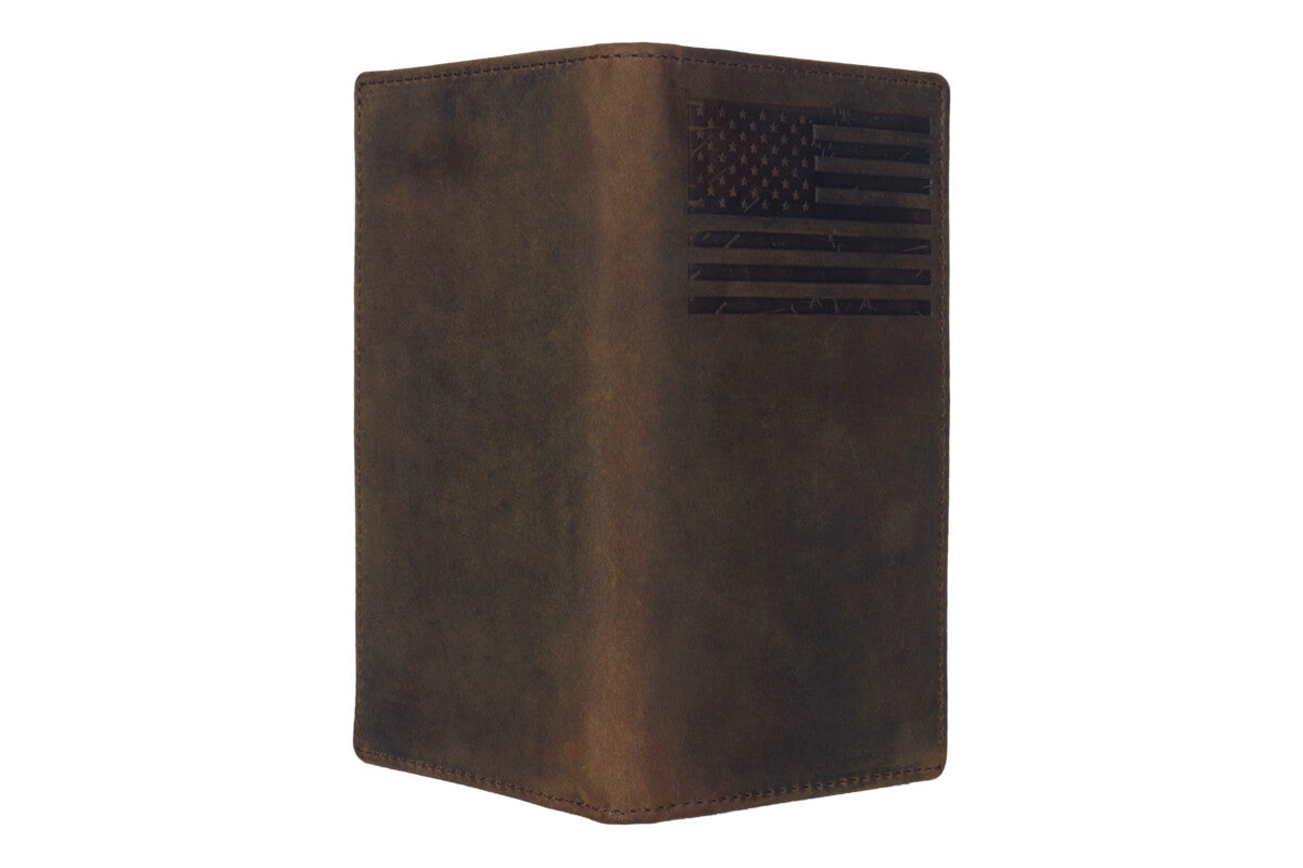 Men's checkbook Rodeo Long Wallet (FLAG) SD 033, Size :  3.6” W * 7.1” H Inches