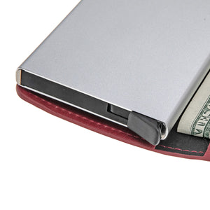 Pop up RFID Card Holder Aluminum SD 024 (Cognac)