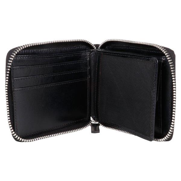 Full Grain Zipper Bifold Wallet SD 036