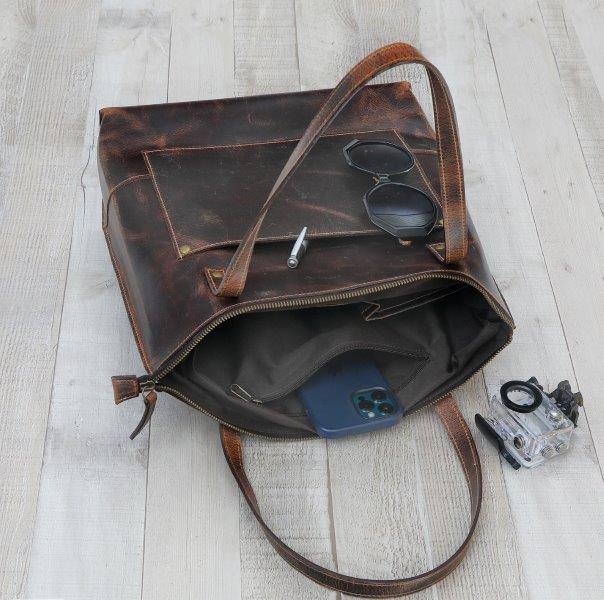 Mordernist Classic Tote Purse SD 066 (Western) 15.75''*13''* 7.5'' (L*H*B) Inches