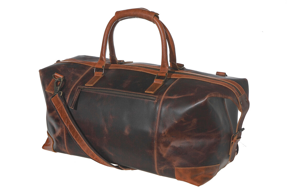 Leather Garment Bag, Handmade Leather Duffel Bag, Womens Mens Travel Bag, Cowhide Leather Bag