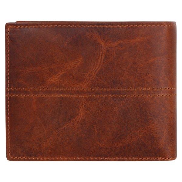 Full Grain Vintage BiFold Travel Wallet SD 03 (Brown)