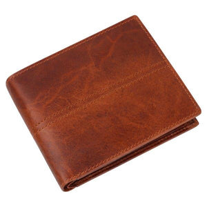 Full Grain Vintage BiFold Travel Wallet SD 03 (Brown)