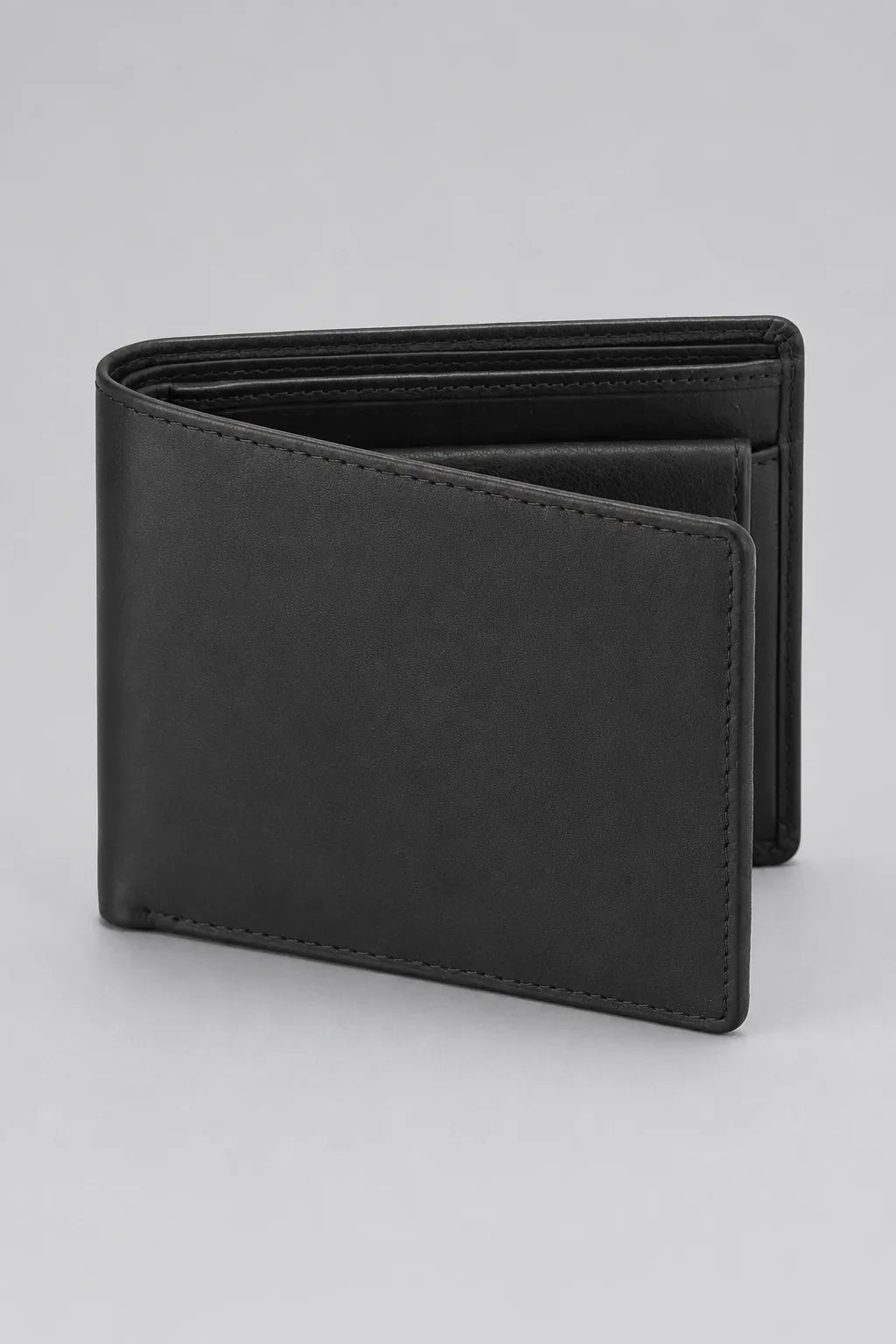 Men's Secure Bifold Nappa Leather Bifold SD 013 (Black)