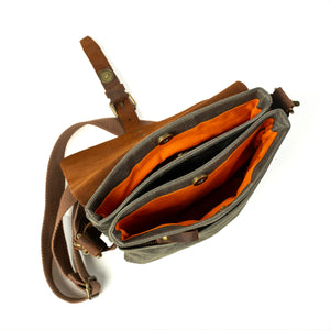 Artizanni Backpack for Men Women, Canvas Waxed Shoulder Bag Carry On Travel