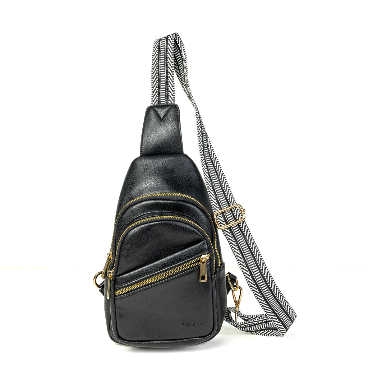 Artizanni Leather Sling Bag for Women Crossbody Bag Fanny Pack Shoulder Strap