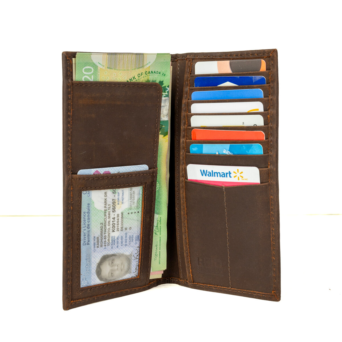 Artizanni Long Leather Wallet- Bifold Mens Suite Leather Wallet