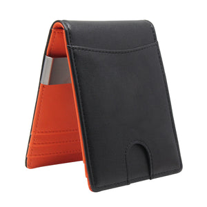 Leather Money Clip Wallet - Natural SD 051