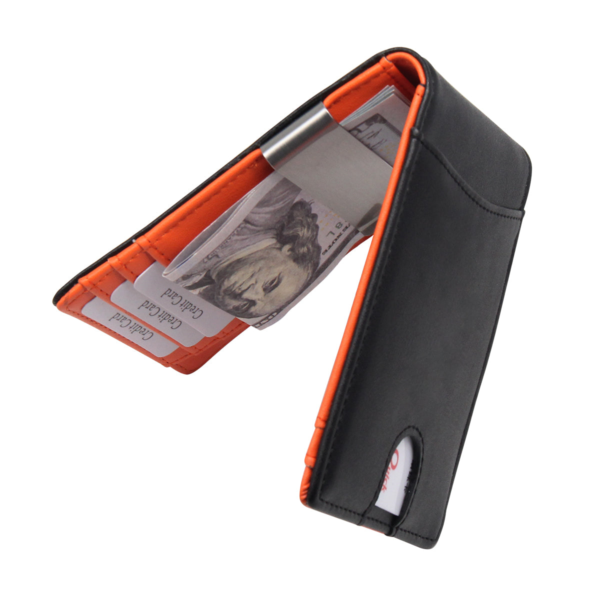 Leather Money Clip Wallet - Natural SD 051