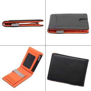 Leather Money Clip Wallet - Natural SD 051