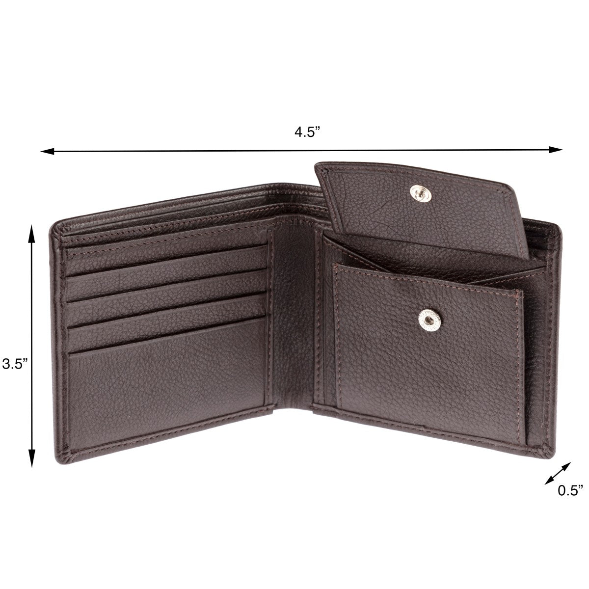 Full Grain Leather Bifold Wallet SD 038