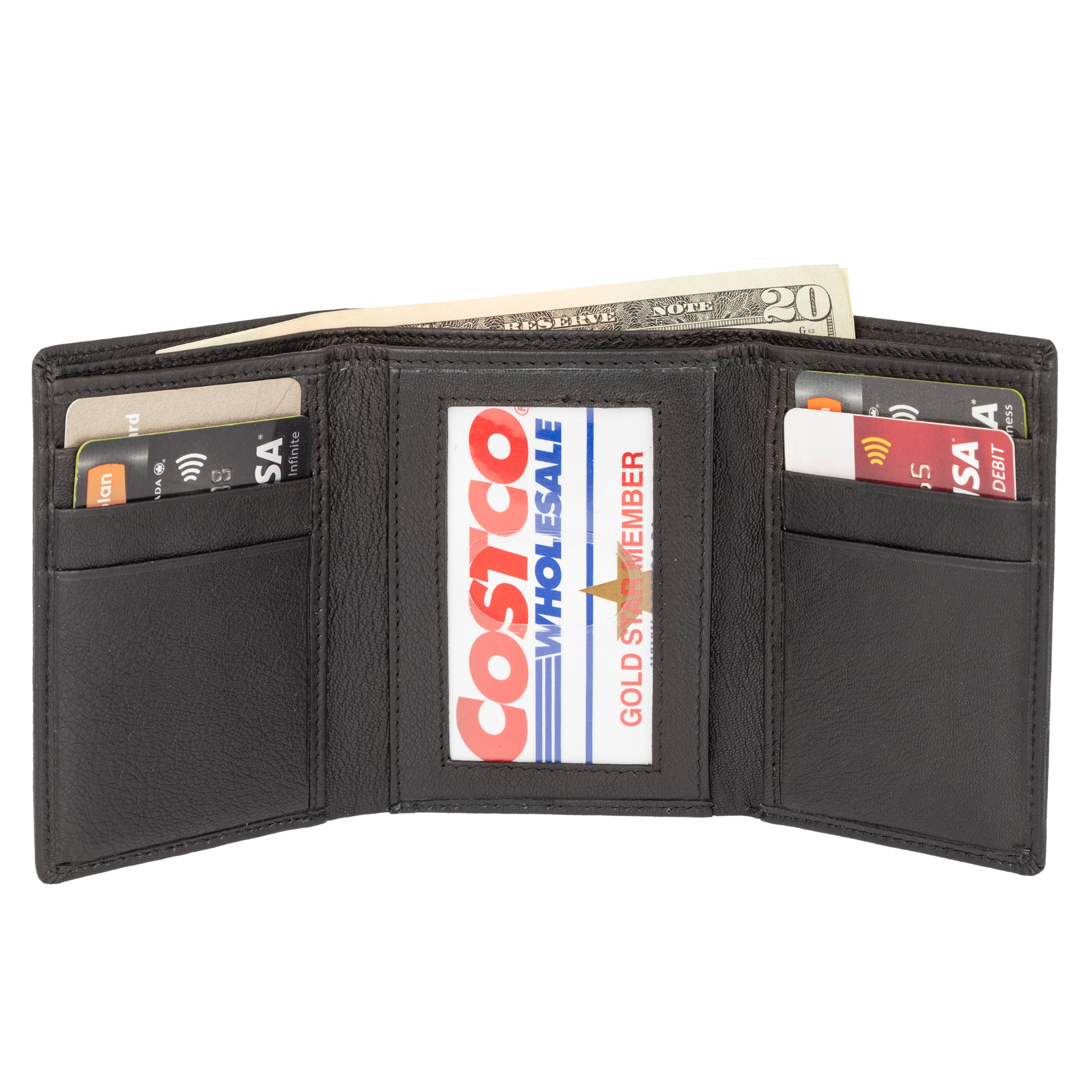 Classic Trifold Leather Wallet SD 012