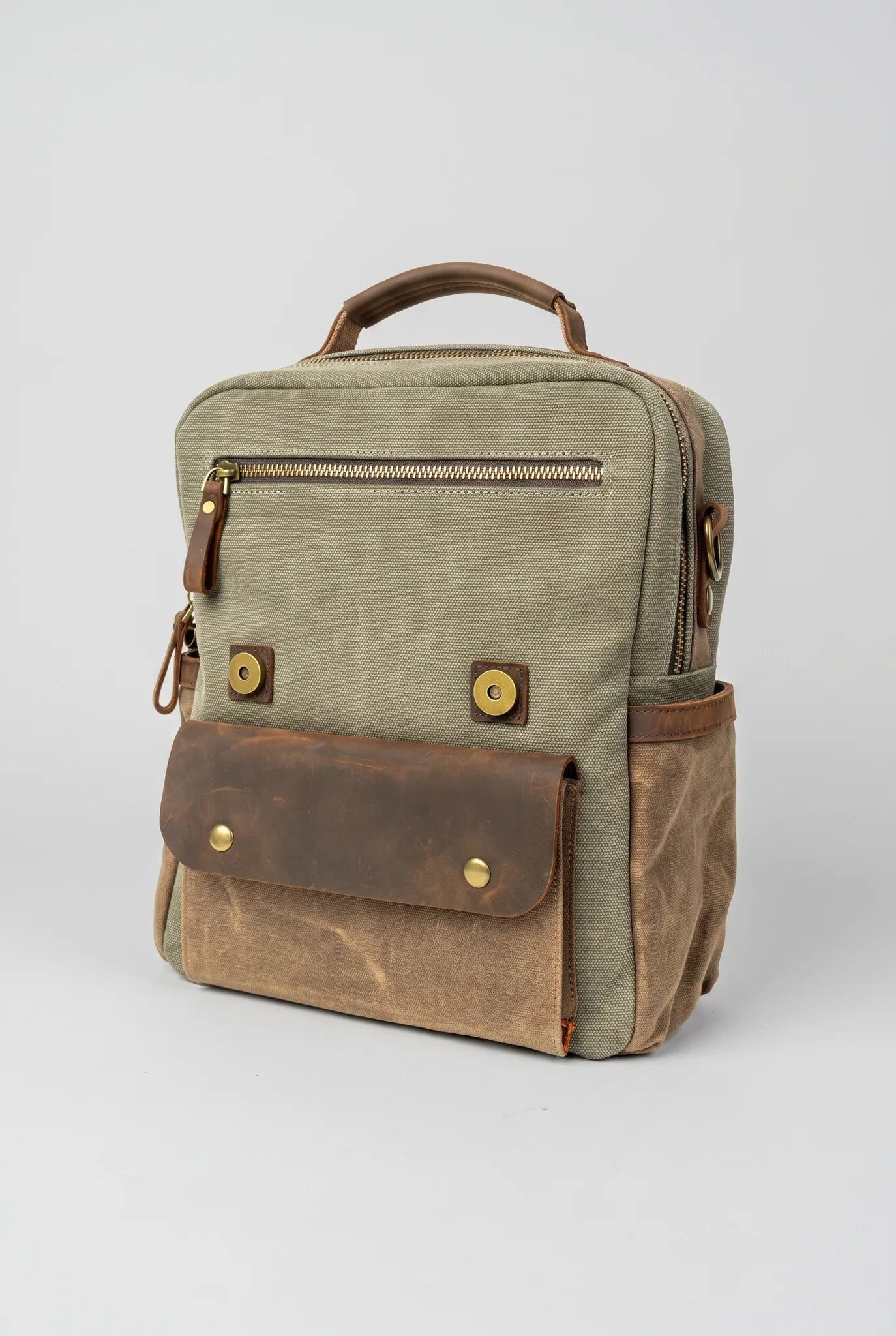 Artizanni Backpack Canvas Waxed - front
