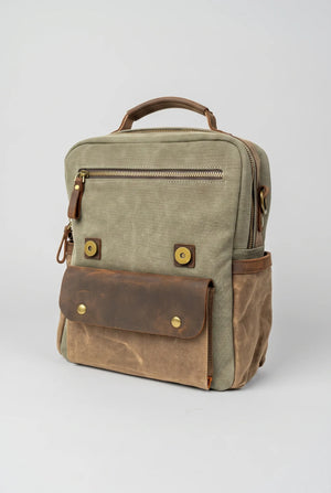 Artizanni Backpack Canvas Waxed - front