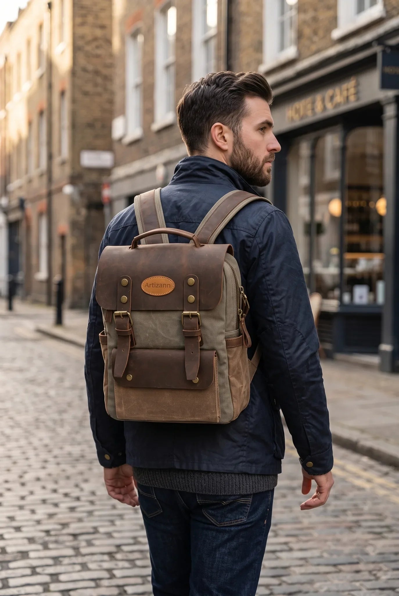 Artizanni Backpack Canvas Waxed