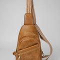 Leather Sling Bag Crossbody - front