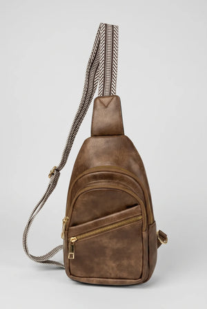Leather Sling Bag Crossbody