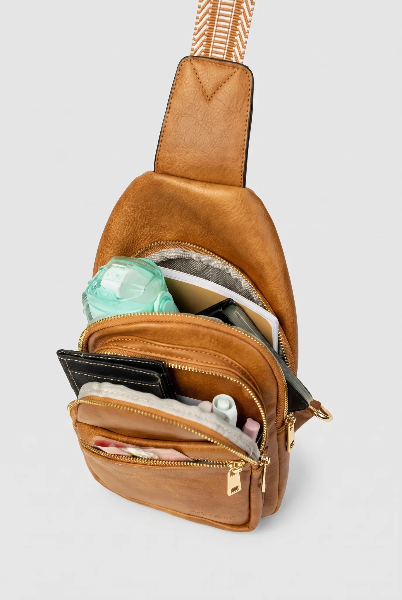 Leather Sling Bag Crossbody
