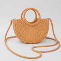 Rattan Straw Handbag - front
