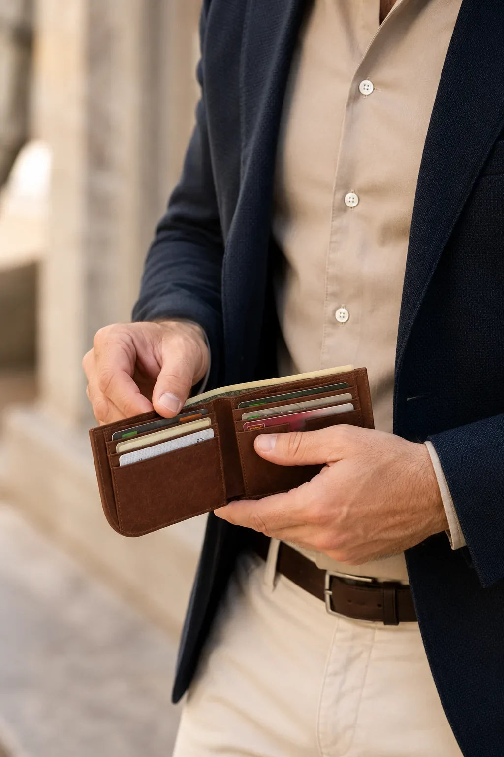 Bifold Ergonomic Holder Brown
