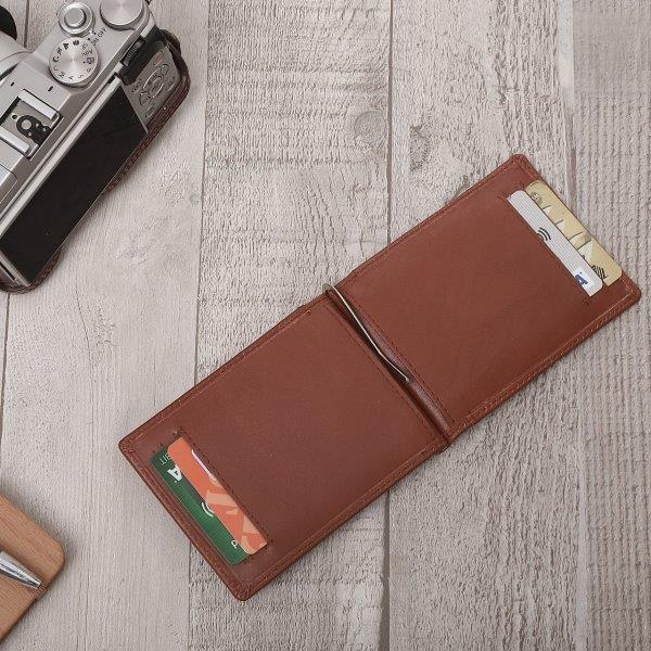 Money Clip Leather Holder Wallet SD 002
