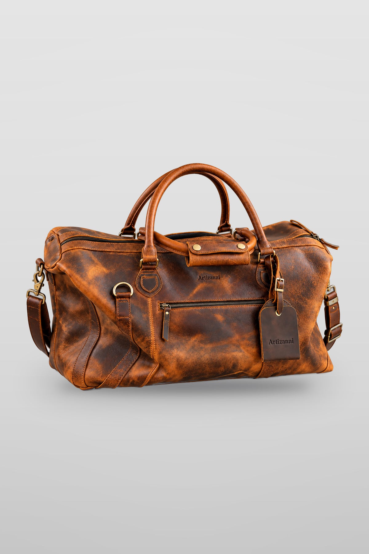 Trailblazer Leather Handcrafted Duffle Bag
