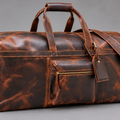 Voyager – Distressed Leather Duffle Bag for Men & Women 24*9.5*13'' Inches
