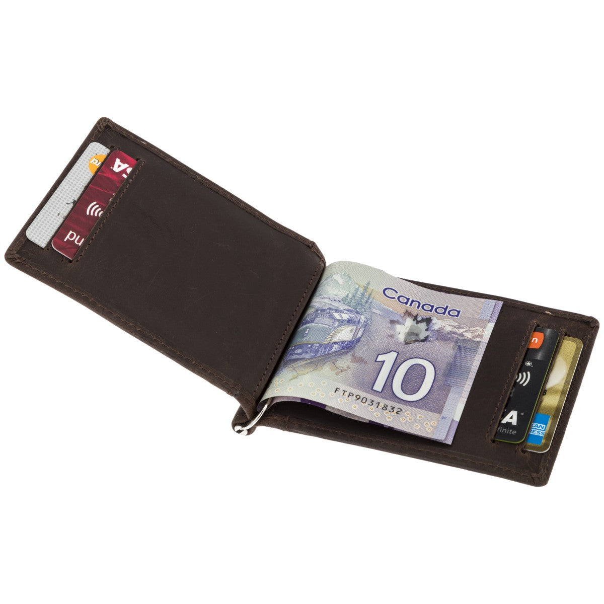 Money Clip Leather Holder Wallet SD 002