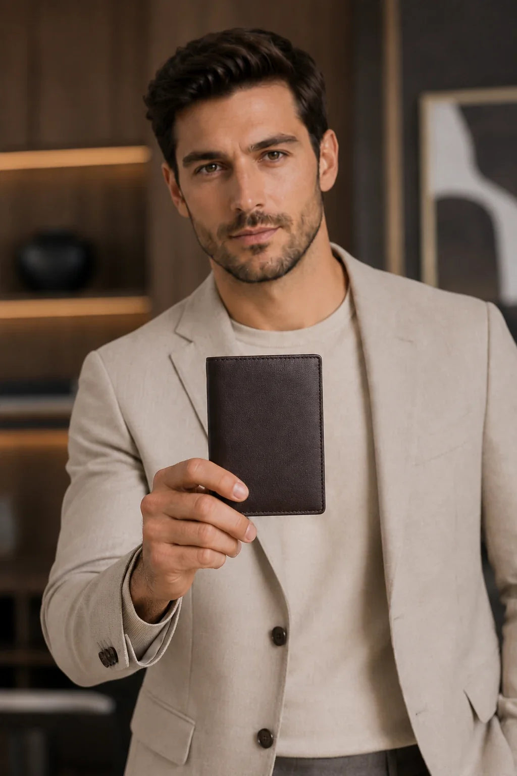 FID Secure Passport Bifold Holder Case SD 017 (Black)