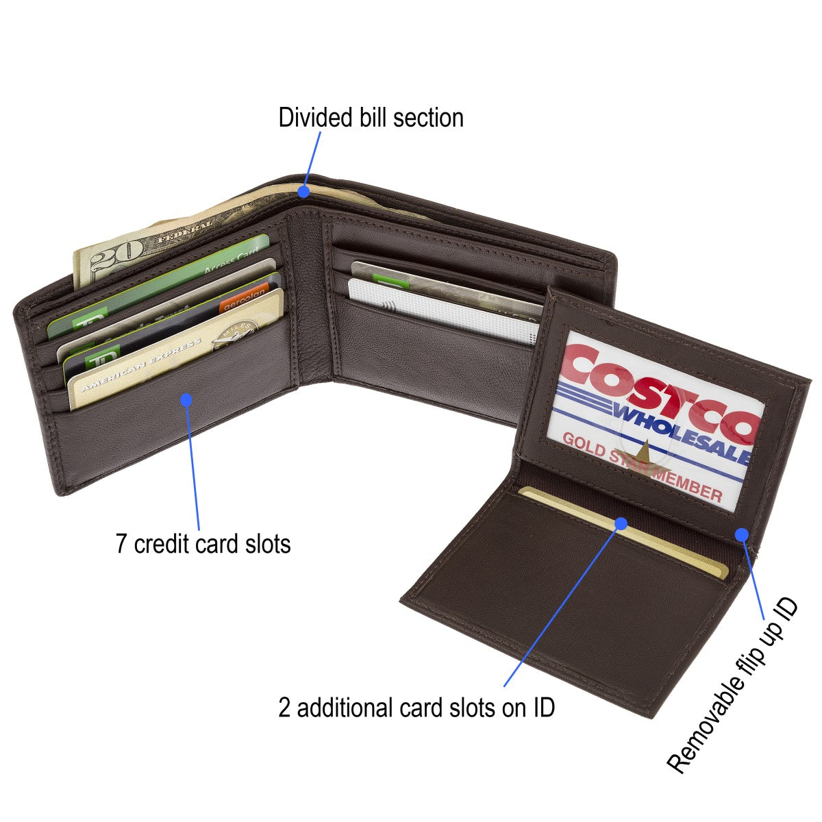 Nappa RFID Secure Bill fold SD 021