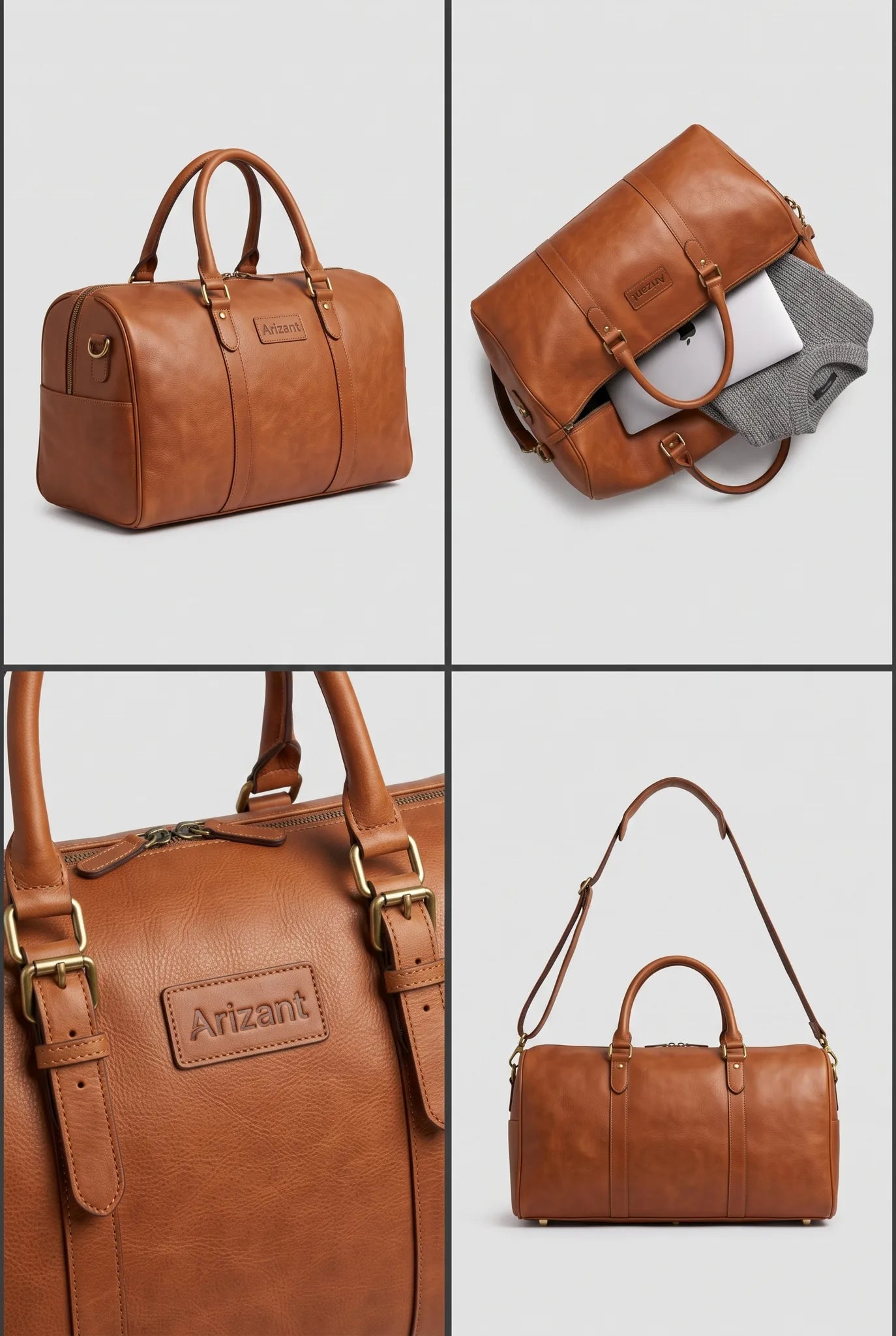Journey Leather Duffel Bag