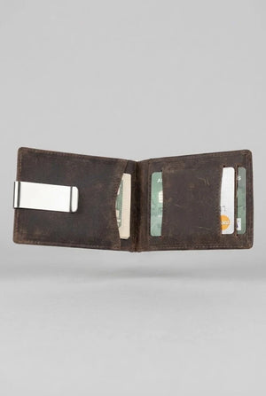 Money Clip Leather Holder Wallet SD 002
