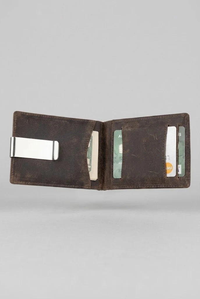 Money Clip Leather Holder Wallet SD 002