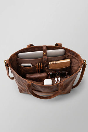 Mordernist Leather Classic Tote Purse SD 066 (Retro)