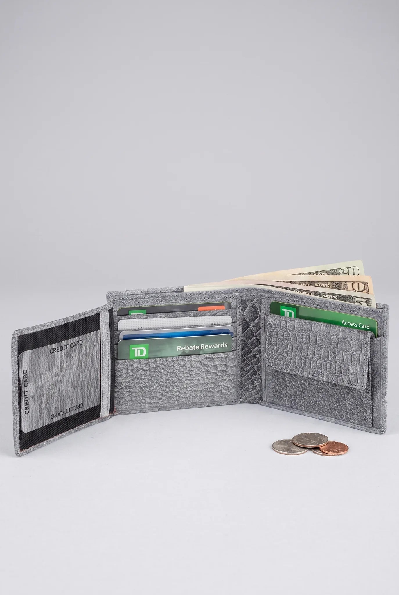 Nappa Bifold Slim Wallet Croco SD 032
