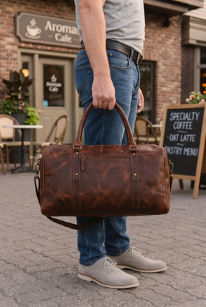 Nomad Leather Weekender Travel Bag MK 081