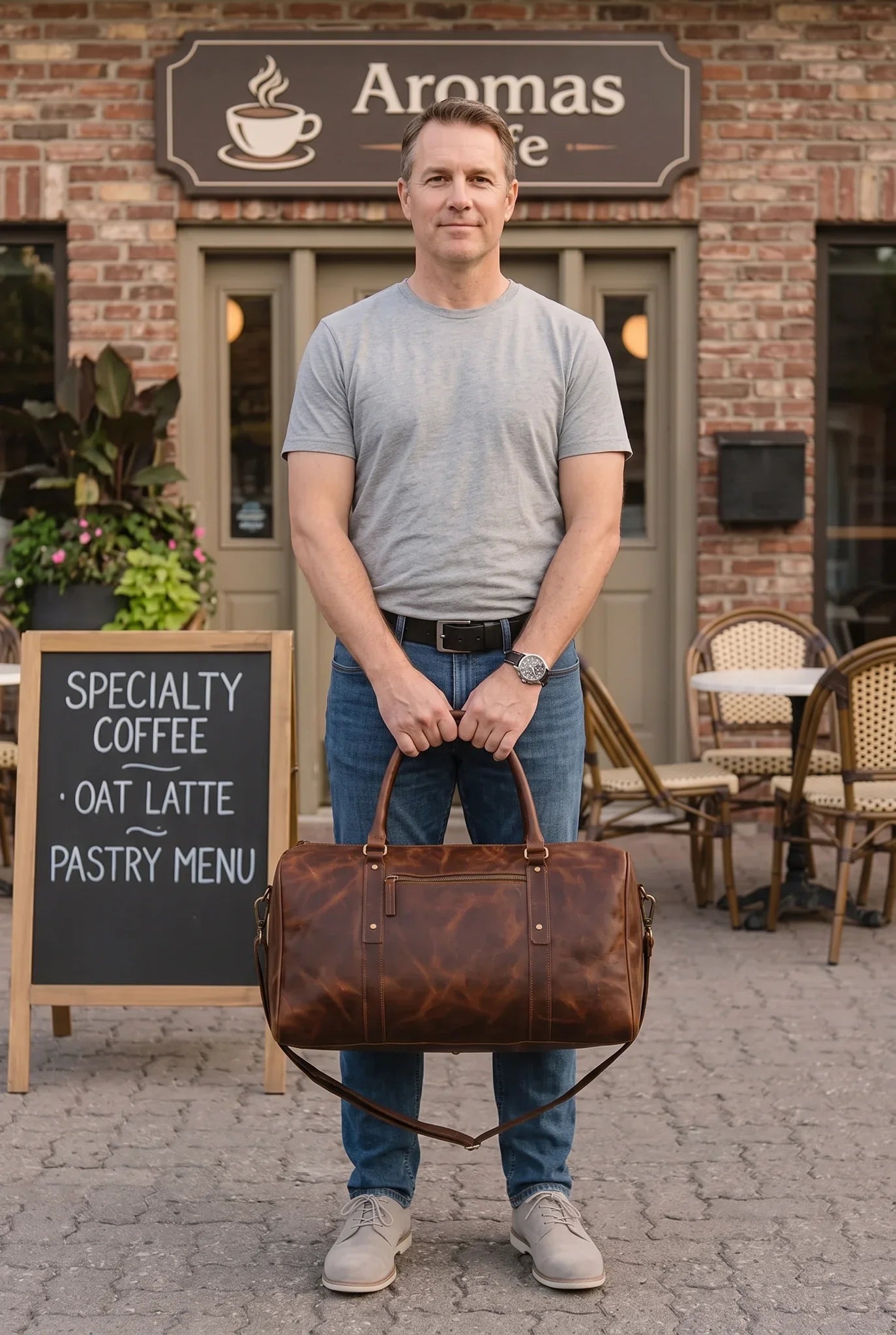 Nomad Leather Weekender Travel Bag MK 081