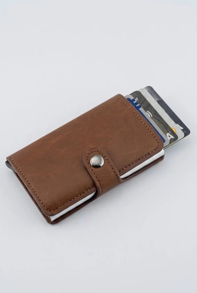 Pop up RFID Card Holder SD 024 Cognac