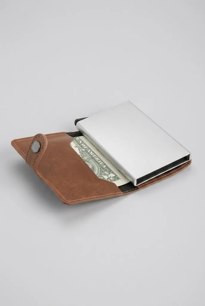 Pop up RFID Card Holder SD 024 Cognac