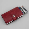 Pop up RFID Card Holder SD 024 Cognac - grey
