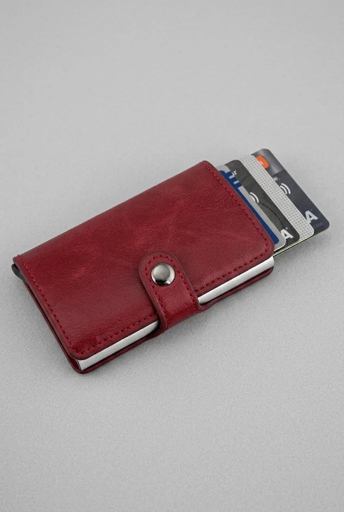 Pop up RFID Card Holder SD 024 Cognac - grey