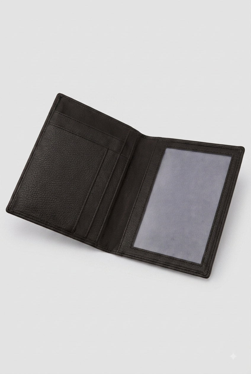 RFID Secure Passport Bifold Holder Case SD 017 (Coffee) – view 3