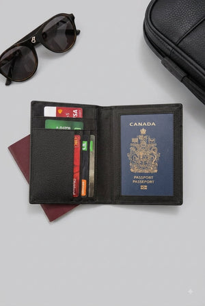 RFID Secure Passport Bifold Holder Case SD 017 (Coffee) – view 7