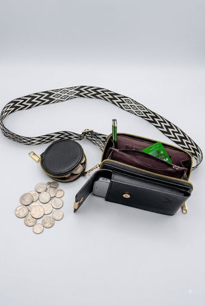 Vegan Crossbody Bag with Adjustable Guitar Strap SD 074 – view 2