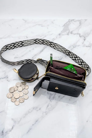 Vegan Crossbody Bag Guitar Strap SD 074
