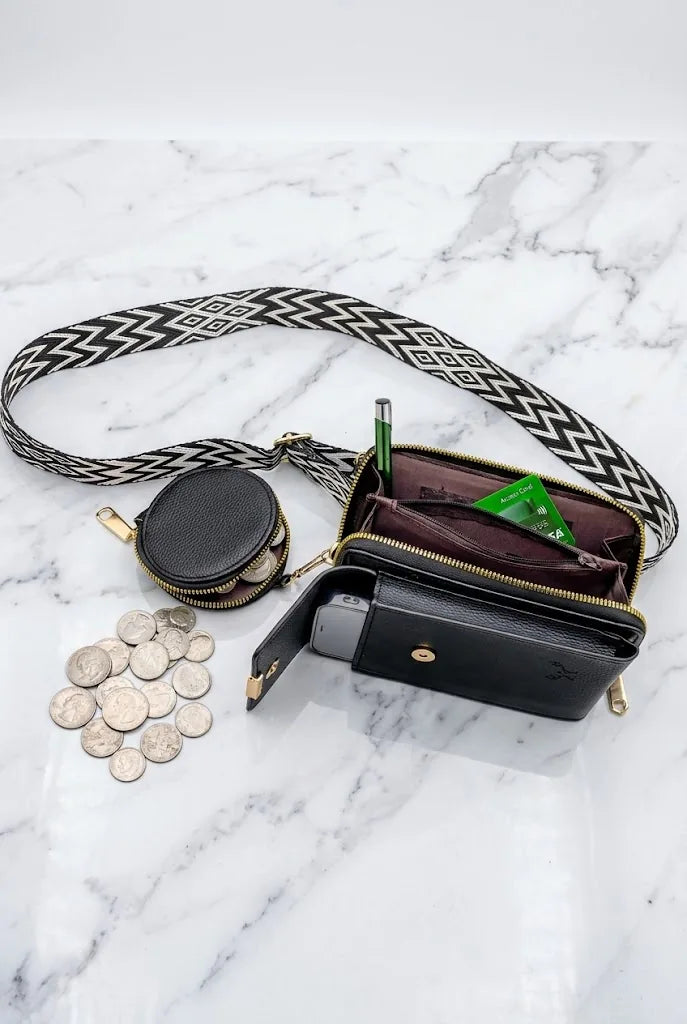 Vegan Crossbody Bag Guitar Strap SD 074